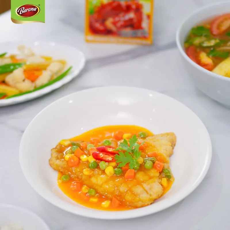 CÁ BASA PHI LÊ CHIÊN GIÒN XỐT CHUA NGỌT