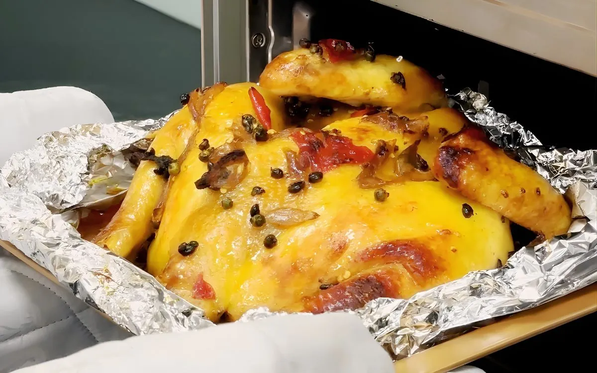 Bước 3: Nướng gà