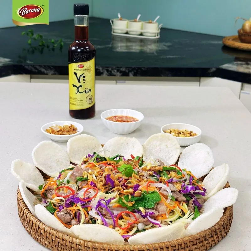 GỎI BÒ NGŨ SẮC