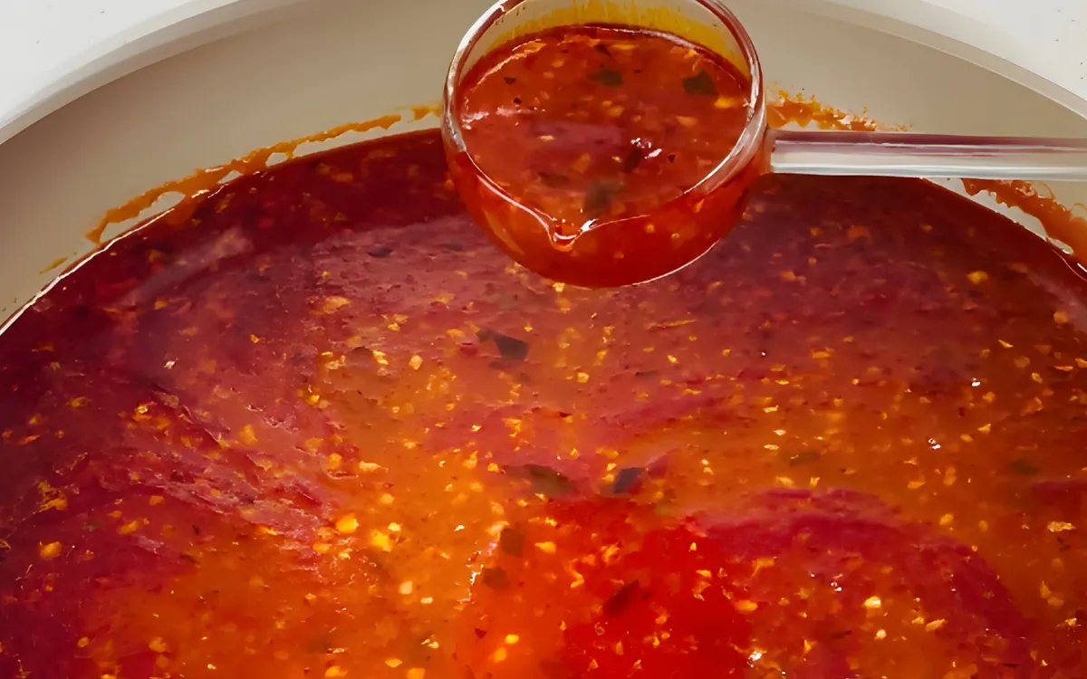 Bước 2: Làm xốt thái