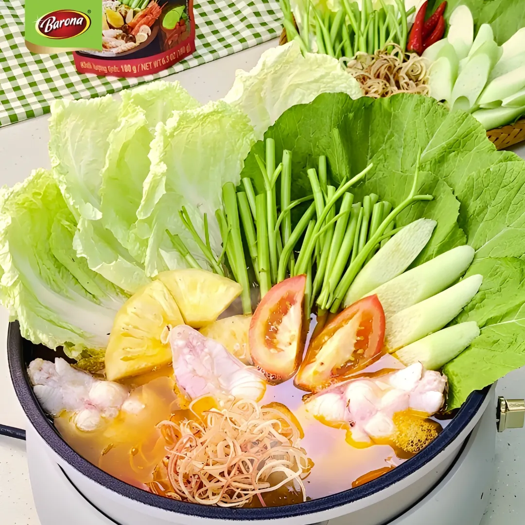 LẨU CÁ DIÊU HỒNG CHUA CAY