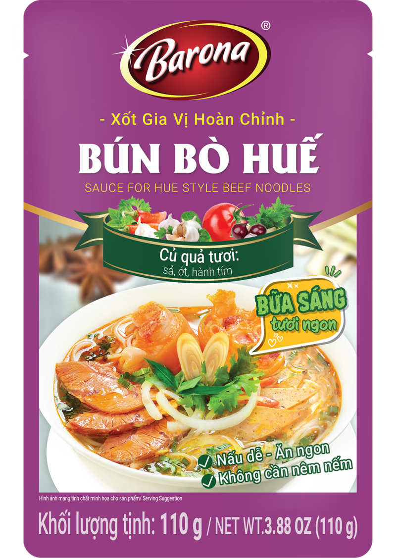 Xốt Gia Vị Hoàn Chỉnh Barona - Bún Bò Huế