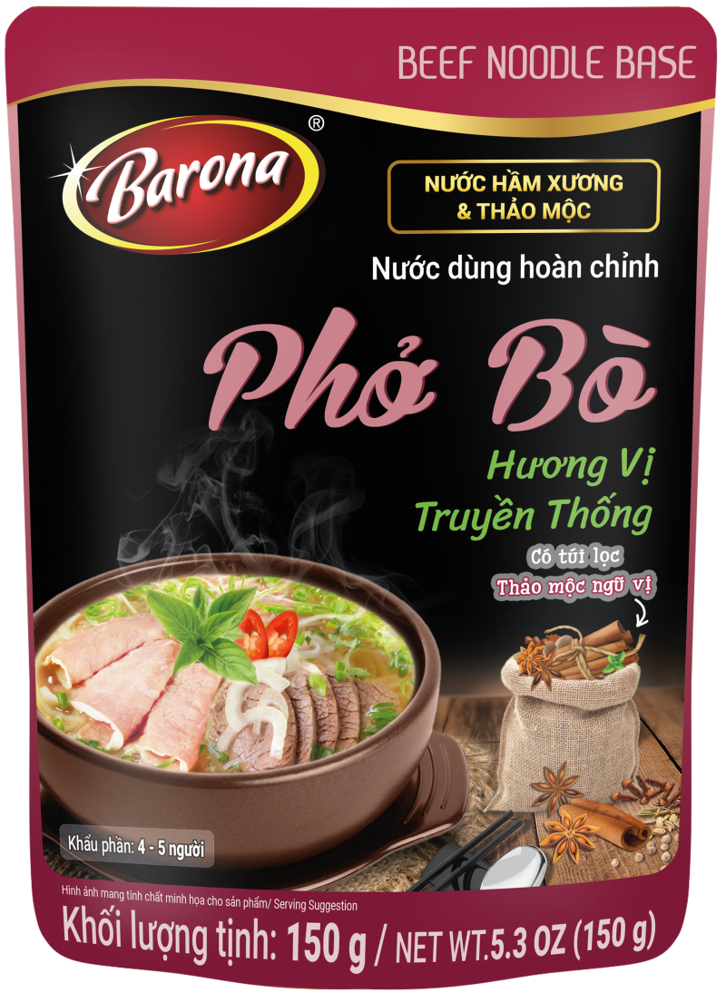 Nước dùng hoàn chỉnh Barona - Phở Bò