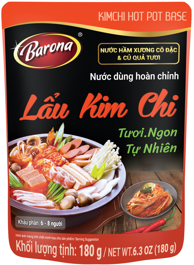 Nước dùng hoàn chỉnh Barona - Lẩu Kim Chi