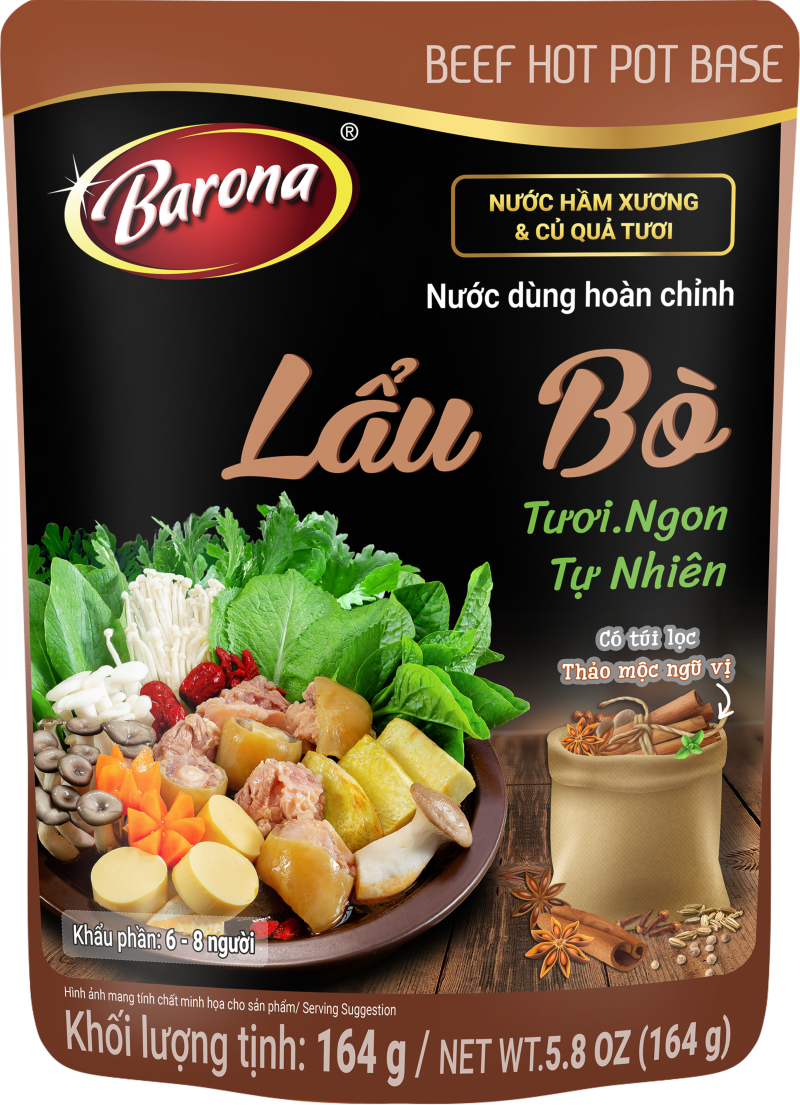 Nước dùng hoàn Chỉnh Barona - Lẩu Bò