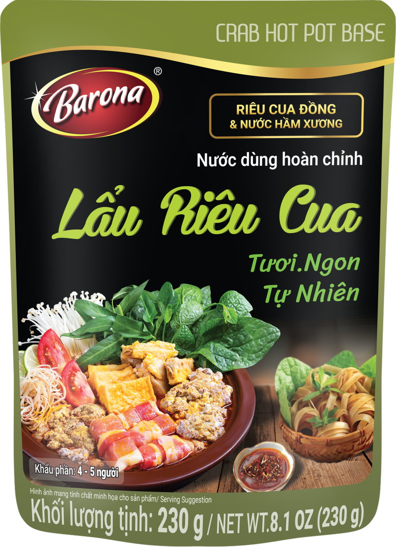 Nước dùng hoàn Chỉnh Barona - Lẩu Riêu Cua