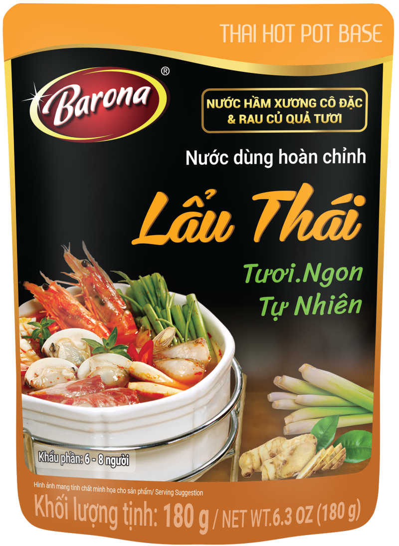 Nước dùng hoàn chỉnh Barona - Lẩu Thái