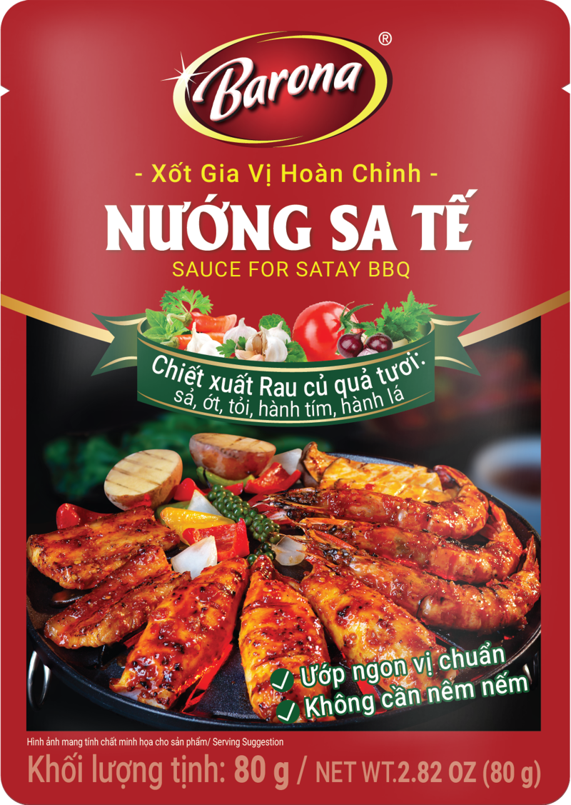 Xốt Gia Vị Hoàn Chỉnh Barona - Nướng Sa Tế
