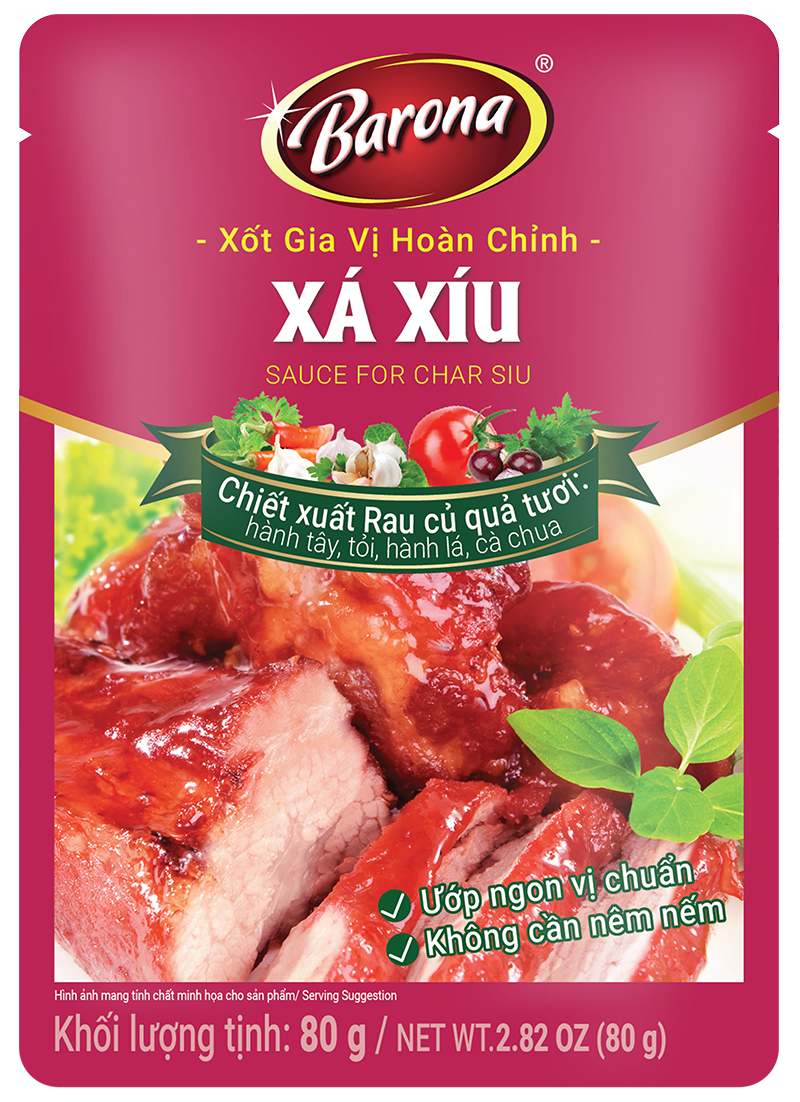 Xốt Gia Vị Hoàn Chỉnh Barona - Thịt Nướng Xá Xíu