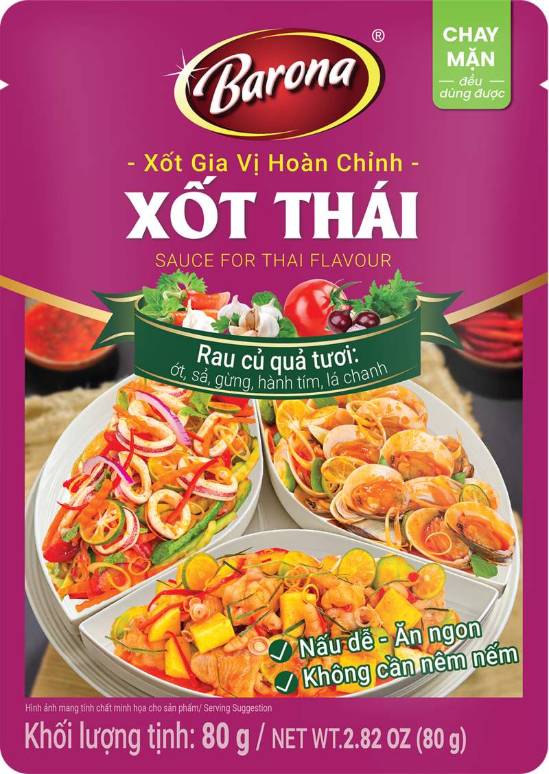 Xốt Gia Vị Hoàn Chỉnh Barona - Xốt Thái