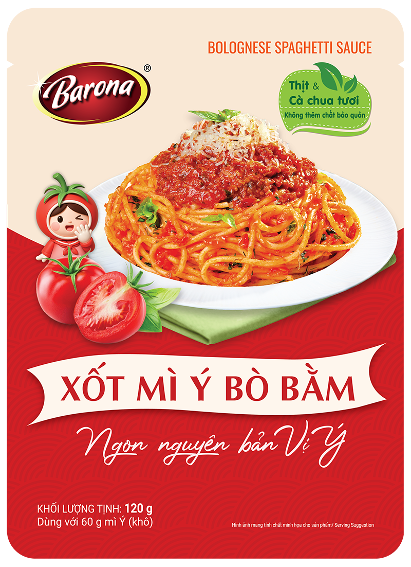 Xốt Mì Ý Bò Bằm Barona