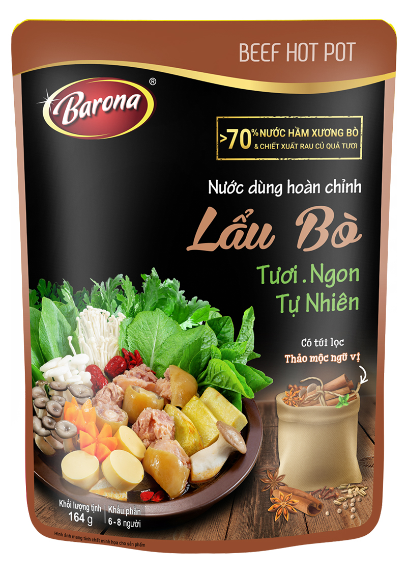 Nước dùng hoàn Chỉnh Barona - Lẩu Bò