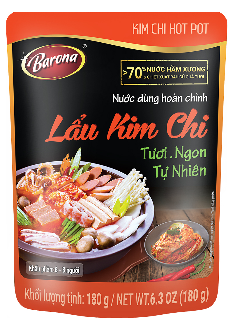 Nước dùng hoàn chỉnh Barona - Lẩu Kim Chi