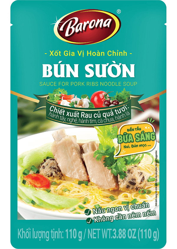 Xốt Gia Vị Hoàn Chỉnh Barona - Bún Sườn